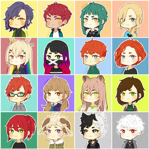 Chibi Icon Collage