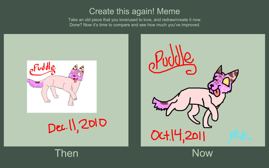 Puddle then and now by smallta1k on DeviantArt