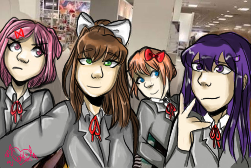 Dgl Friend Me and my Friends as DDLC characters. by KawaiiGoul on DeviantArt