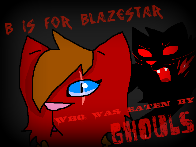 B is for Blazestar -with text-