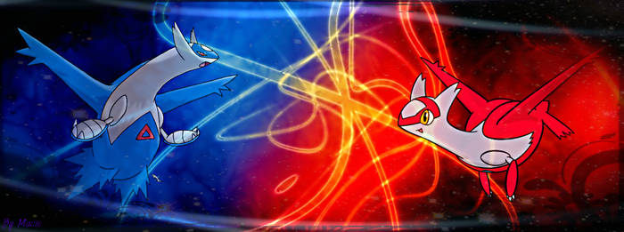 Latios and Latias Banner.