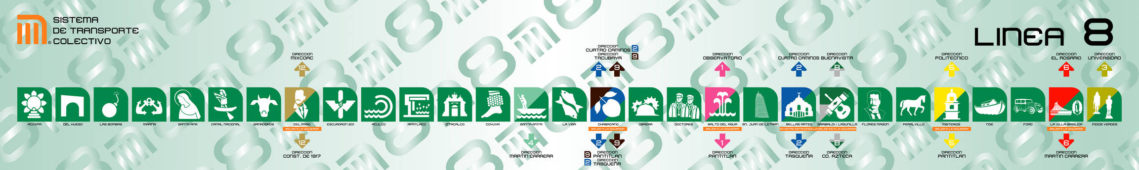 Estaciones de linea 8 del STC-Metro version 1996 by xtwind on DeviantArt