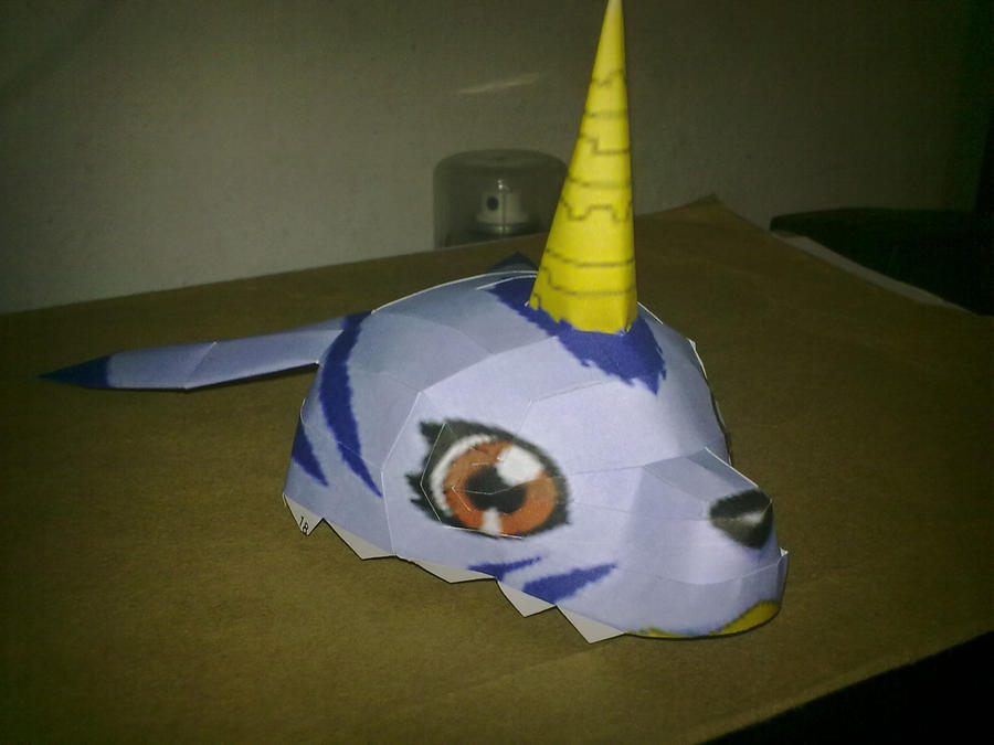 Gabumon Papercraft WIP