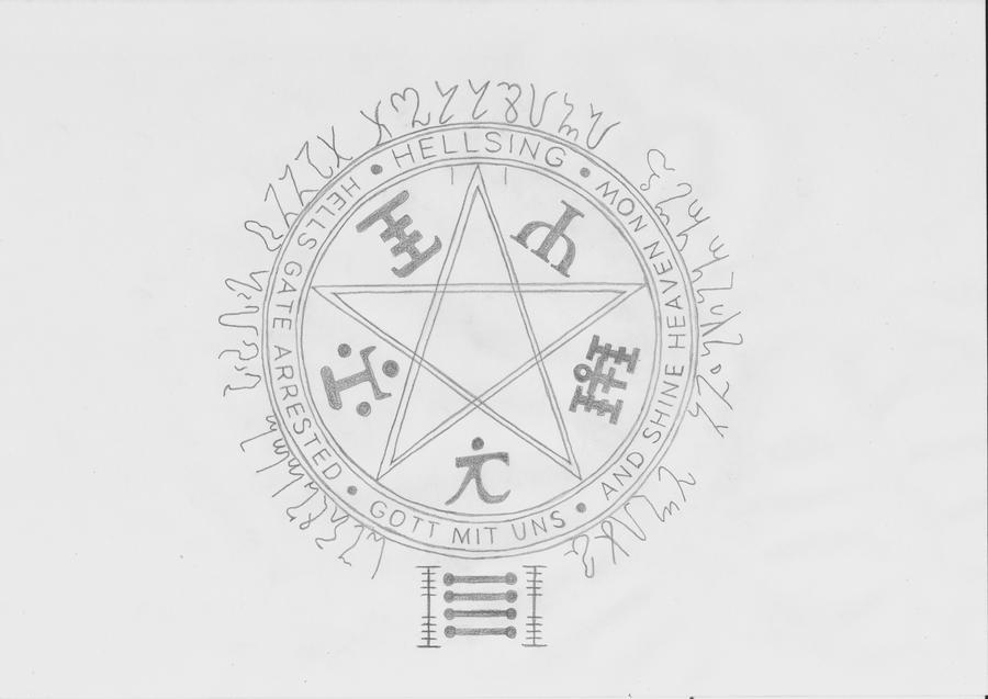 Hellsing Sign Hellsing Pentagram by sewerrat001 on DeviantArt