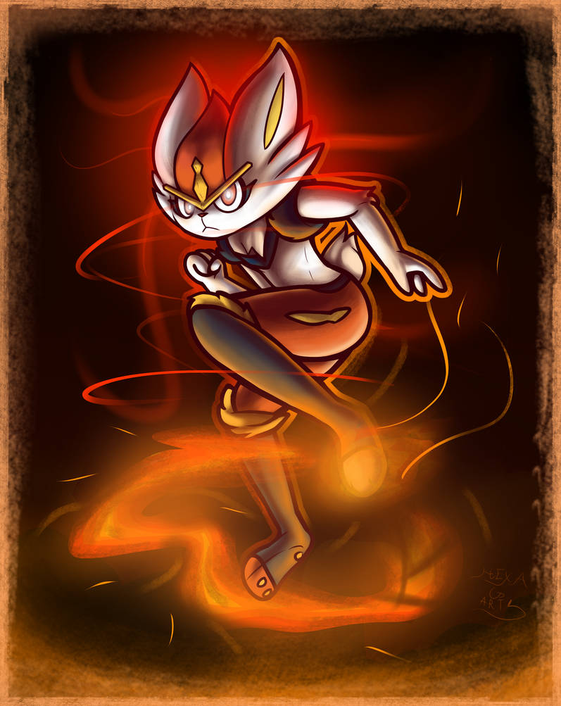 Cinderace by HexaGarts on DeviantArt