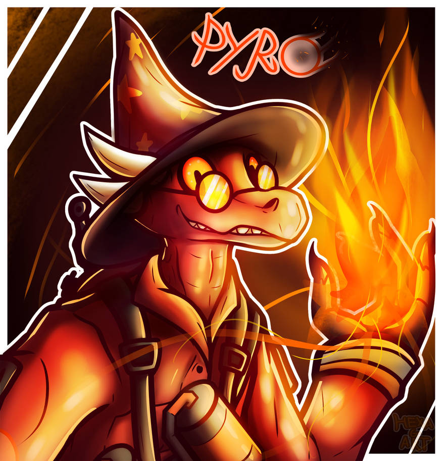 Dragon Pyro (male) by HexaGarts on DeviantArt
