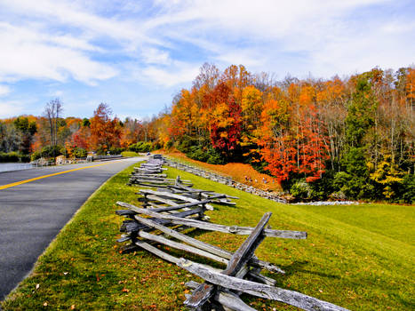 Fence on Blue Ridge Parkway