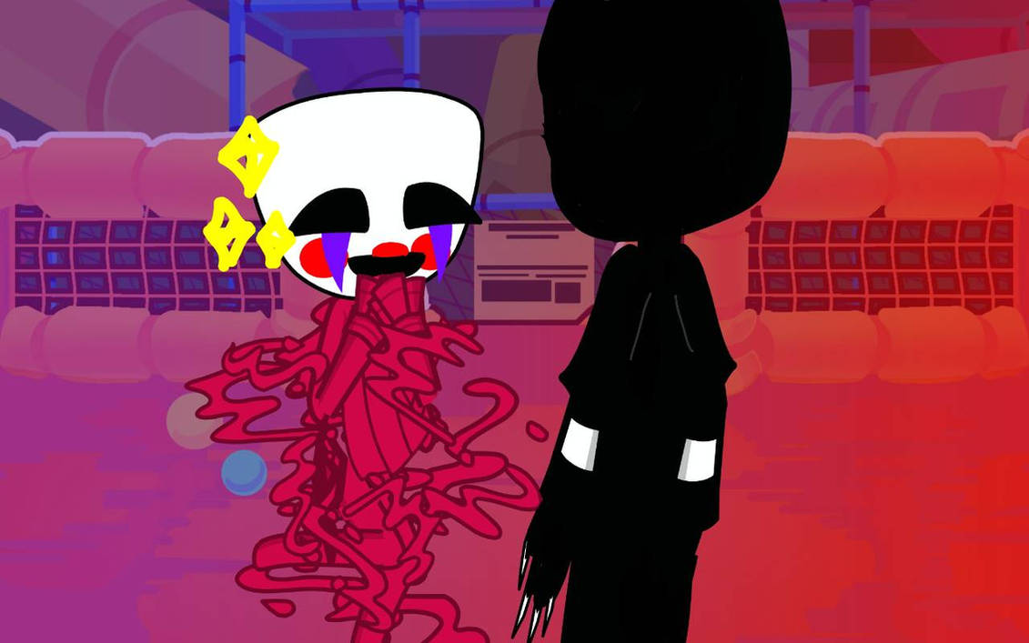 Gangle Exe Puppet gave Gangle her mask by AlinaFazbear1293 on DeviantArt