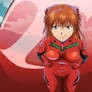 Evangelion Asuka Langley Souryu and EVA