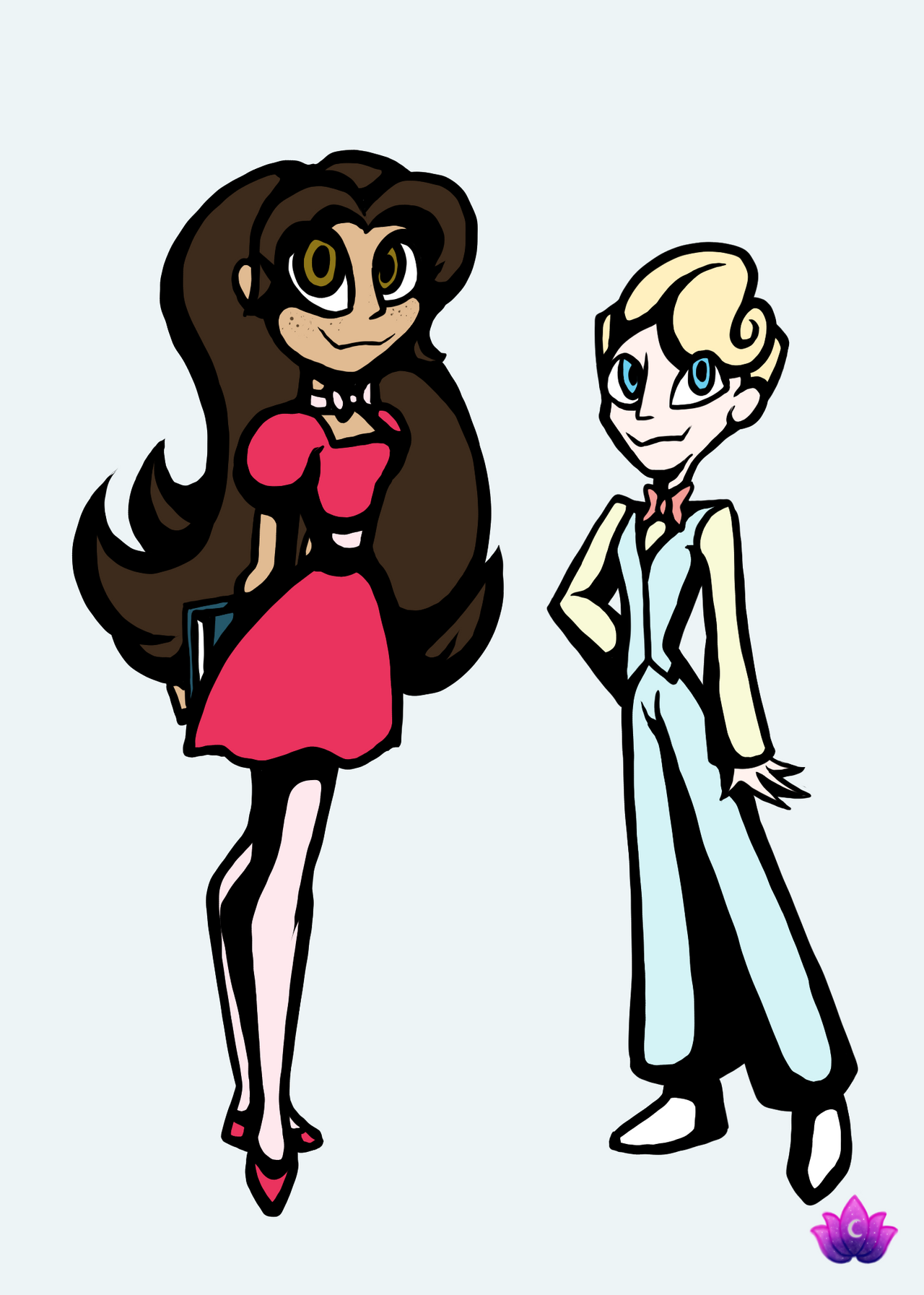 Hazbin University AU - Molly and Peter by CelestialL0tus on DeviantArt