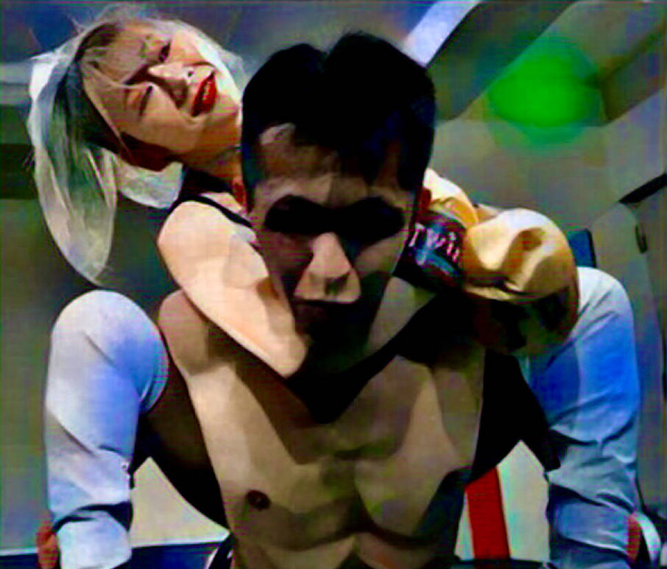 mix wrestling headlock painting 01 by nikitamashkin on DeviantArt