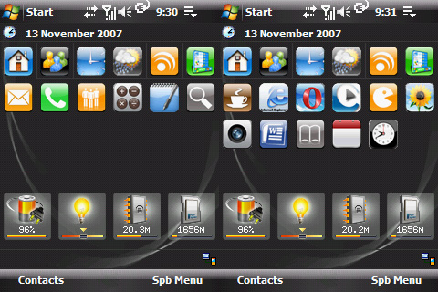 WinMo with iPhone icons
