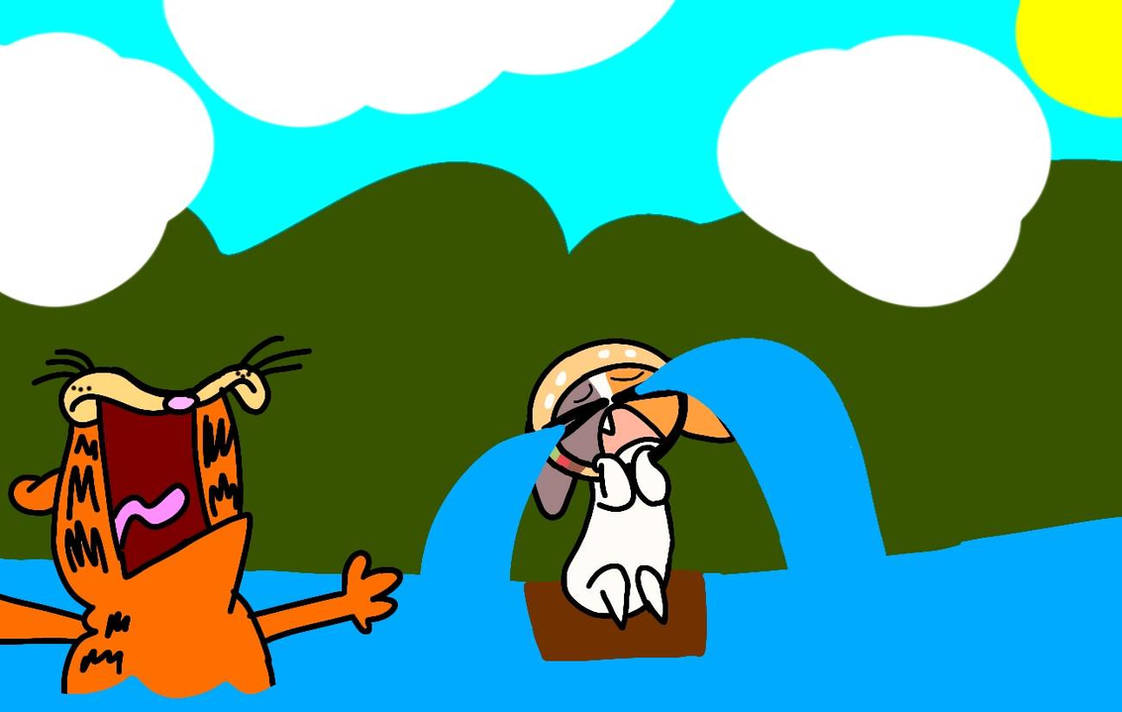Chee crying and flooding garfield's house by pvzlover999 on DeviantArt
