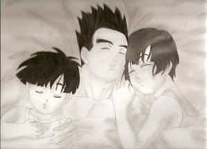 Son Gohan Family Sleep