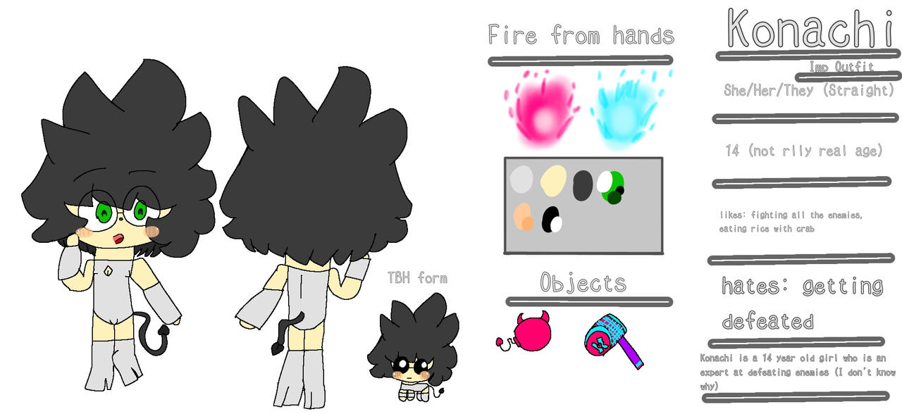 Self Insert Character Ref Sheet by ImpyKonachi404 on DeviantArt