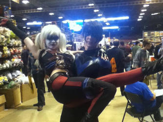 Nightwing Holding Harley