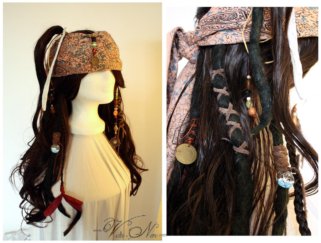 Caribbean Pirate Girl Wig Caribbean Pirate Girl Wig