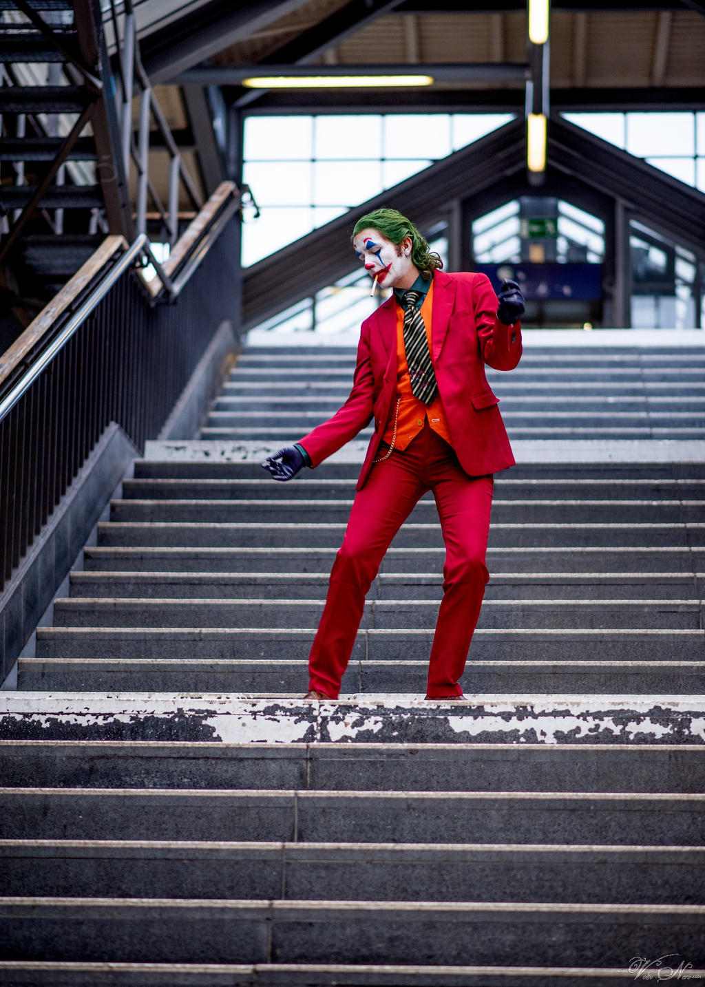 Joaquin Phoenix Joker Cosplay DC Crossplay Stairs by Volto-Nero ...