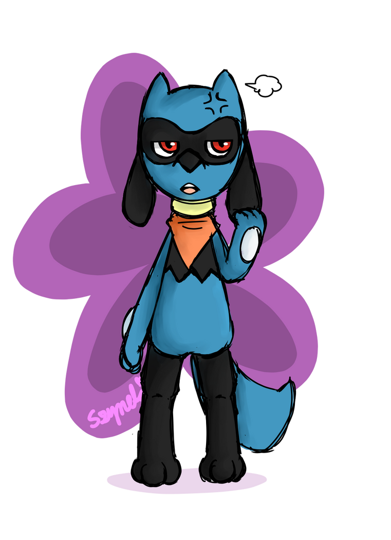 Starbound Riolu .:Riolu- Sketch:. by Shynek on DeviantArt