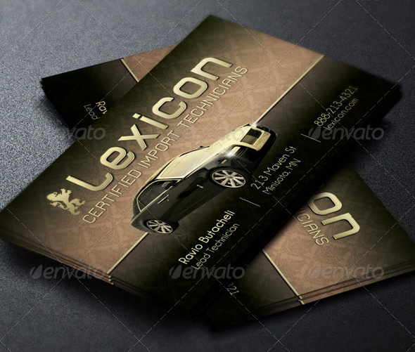 Auto Care Service Business Card Template by Godserv
