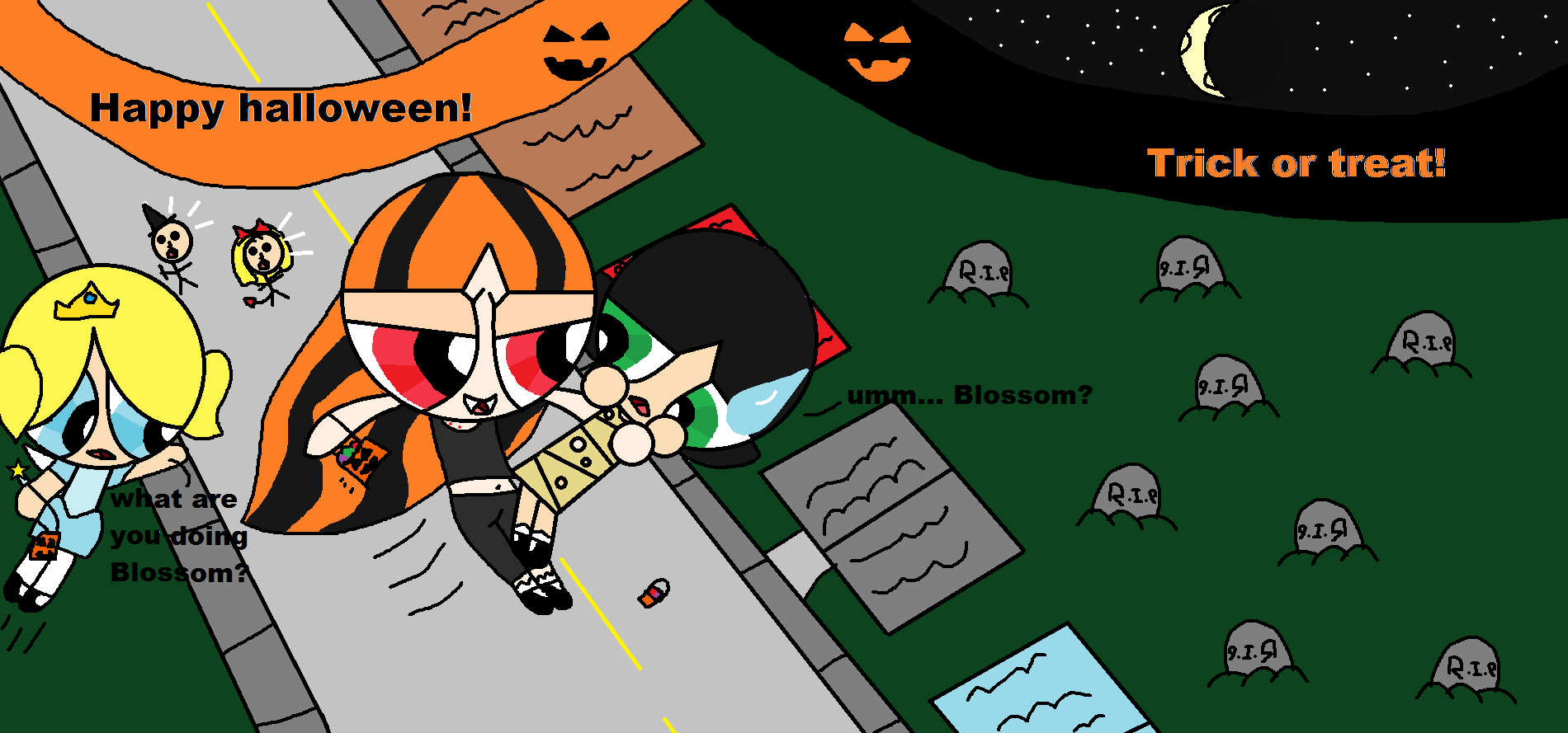 PowerPuff Halloween! by Tahni123 on DeviantArt