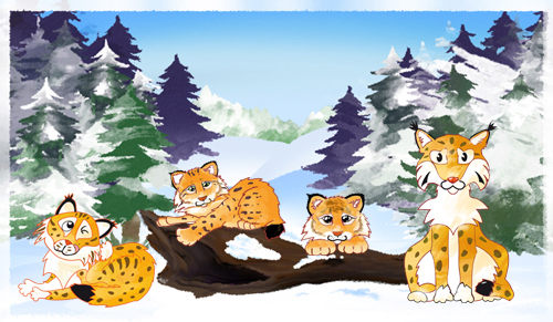 some more for this procect - lynxes at ecards