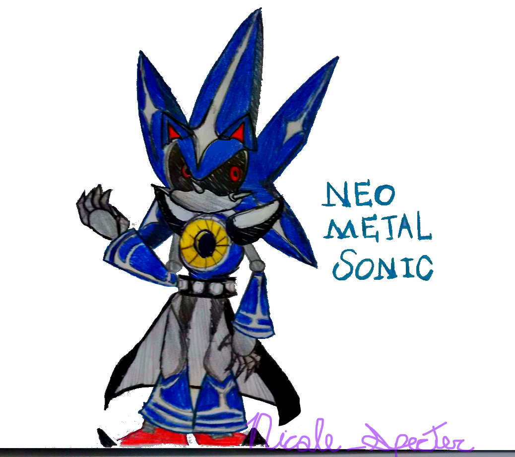 Aura × on X: neo metal sonic color sketch #SonicTheHedgehog #MetalSonic   / X