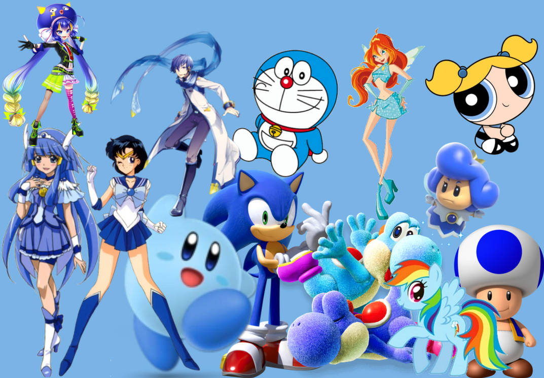 Blue Characters I choose by BlueStarLite10 on DeviantArt