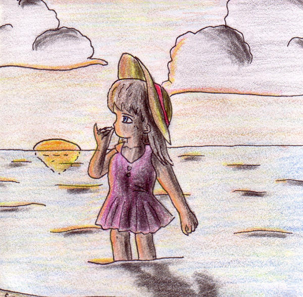 little girl in the sea by Winfi on DeviantArt