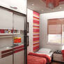 red bedroom