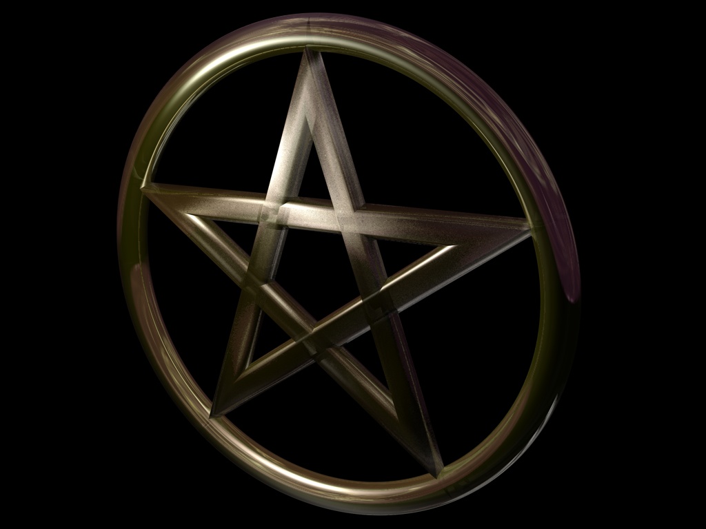 Golden pentacle