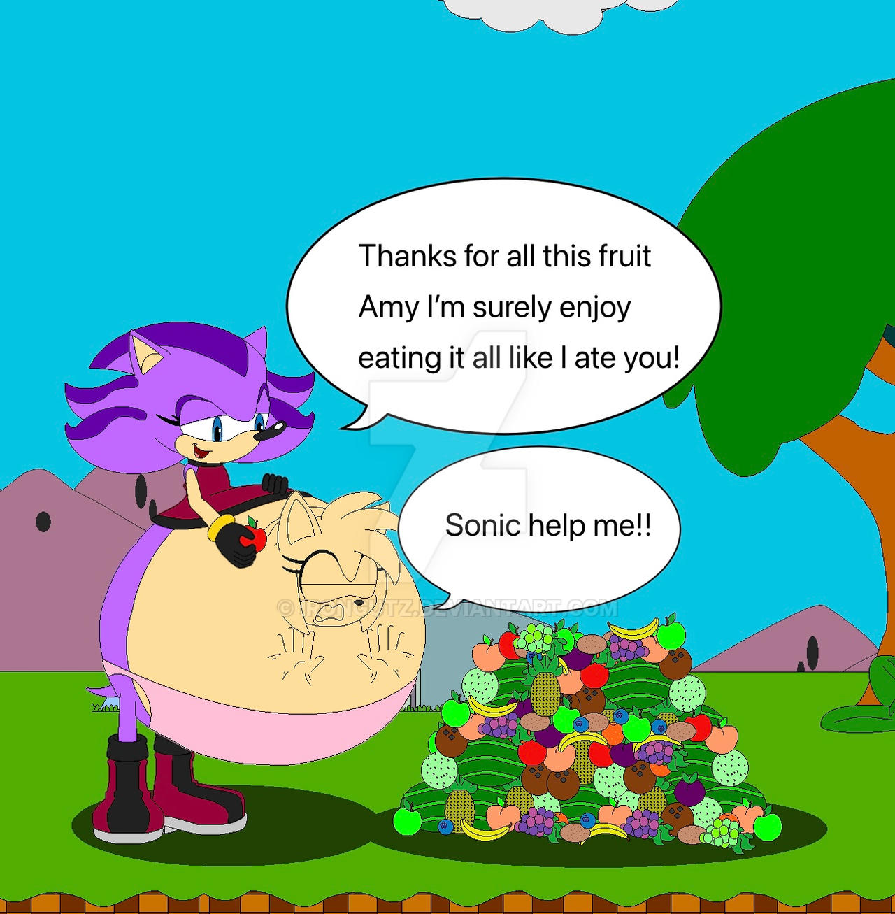 Amy Eating Skye Ate Amy by IronGutZ on DeviantArt