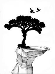 Tree optical illusion