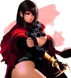 Tifa as Vincent Valentine