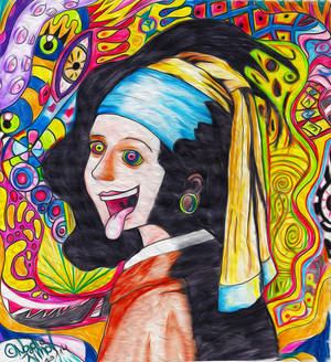 The girl with the acid plug