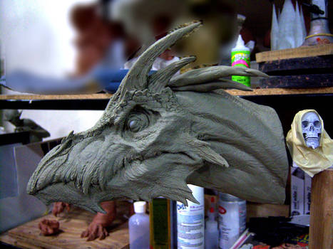 Dragon, clay sketch.