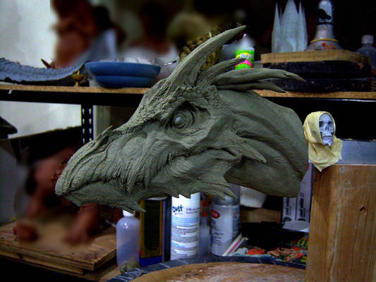 Dragon, clay sketch 3