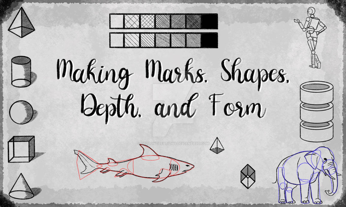 Shape Depth Practice Making Marks, Shapes, Depth, and Form by GRolonCreations on DeviantArt
