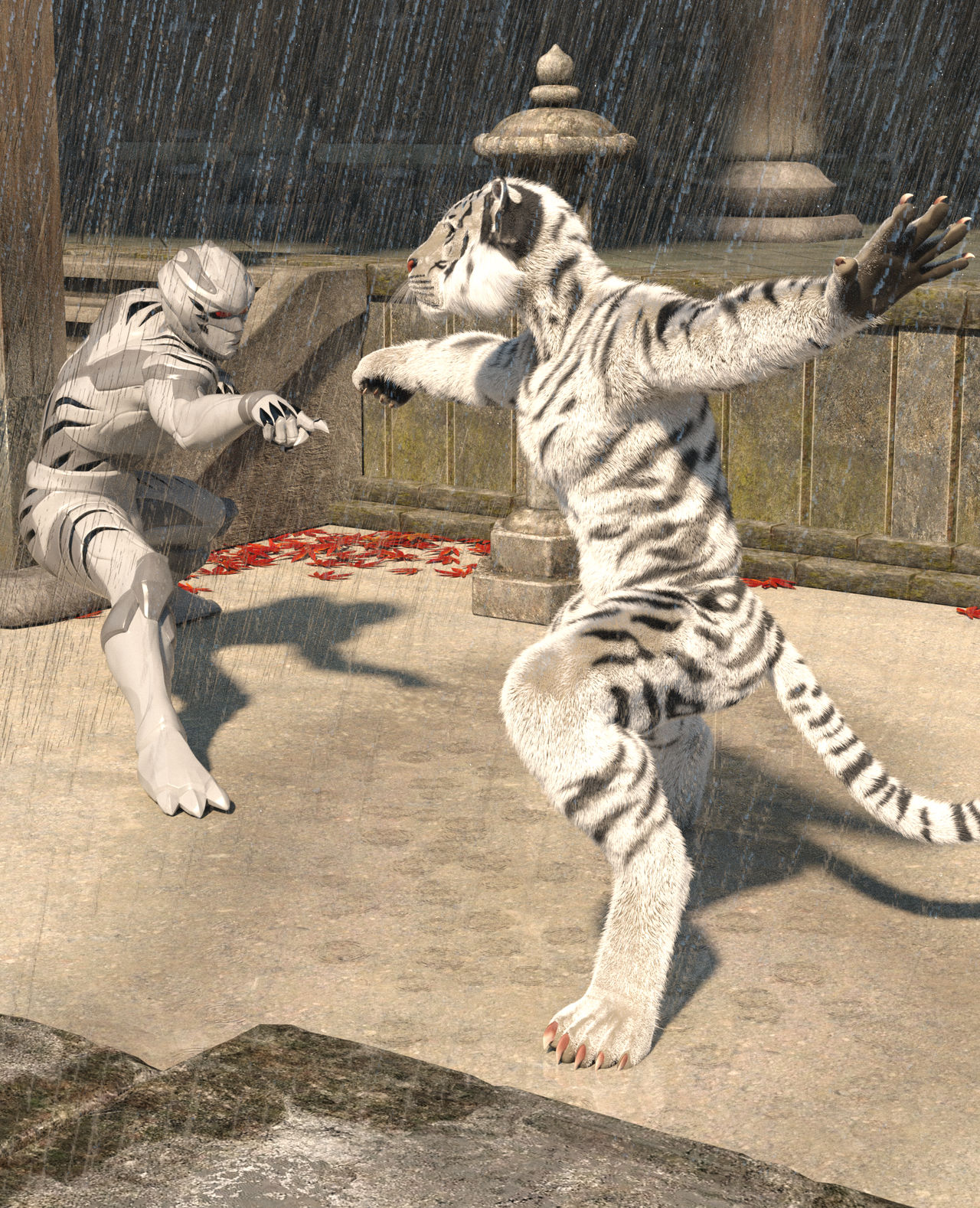 White Tiger Ninja Faces Spirit Animal by chronos491 on DeviantArt