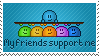 My friends support me stamp by Synfull