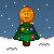 Winter avatar 09 - orange by Synfull