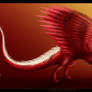 dragon with feathered wings