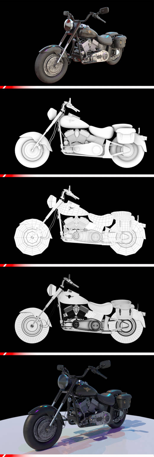 Motorcycle model by Molly69929 on DeviantArt