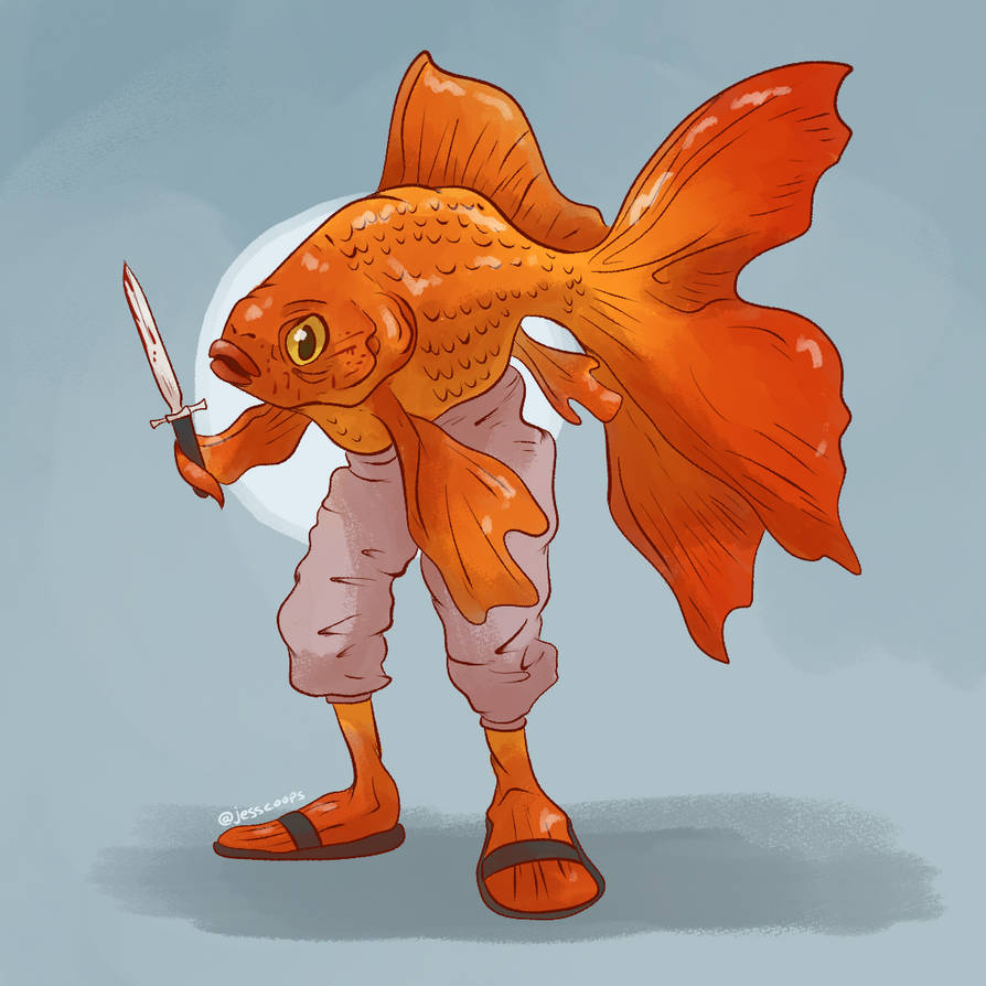 Locathah Fighter by foggy-pines on DeviantArt