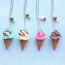 Delectable Ice Cream Cone Necklaces