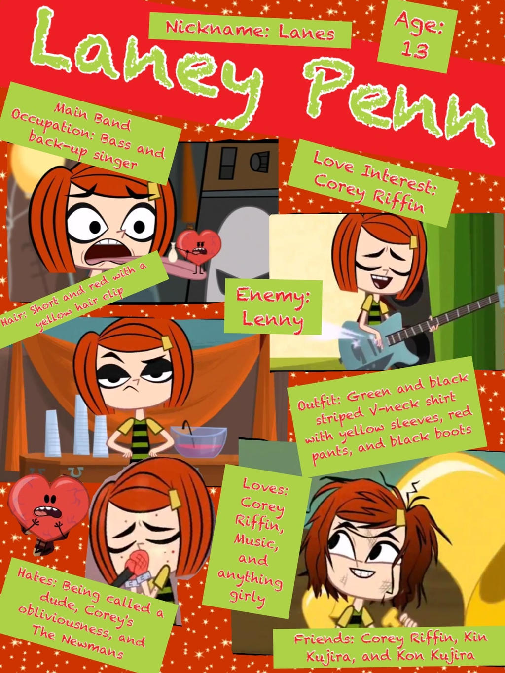 Grojband Laney Penn Character Profile