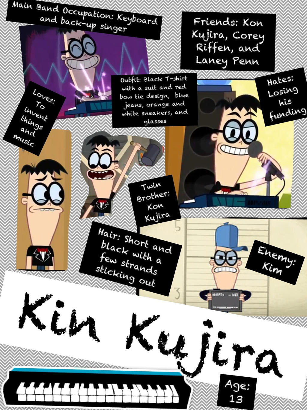 Grojband Kin Kujira Character Profile by PokeLyokoHearts213 on DeviantArt