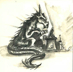 Dragon in the dark by Astanael