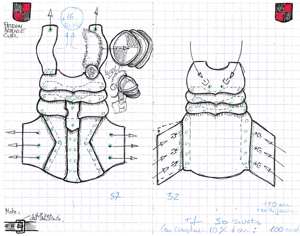 Leather Armor pattern by Astanael on DeviantArt