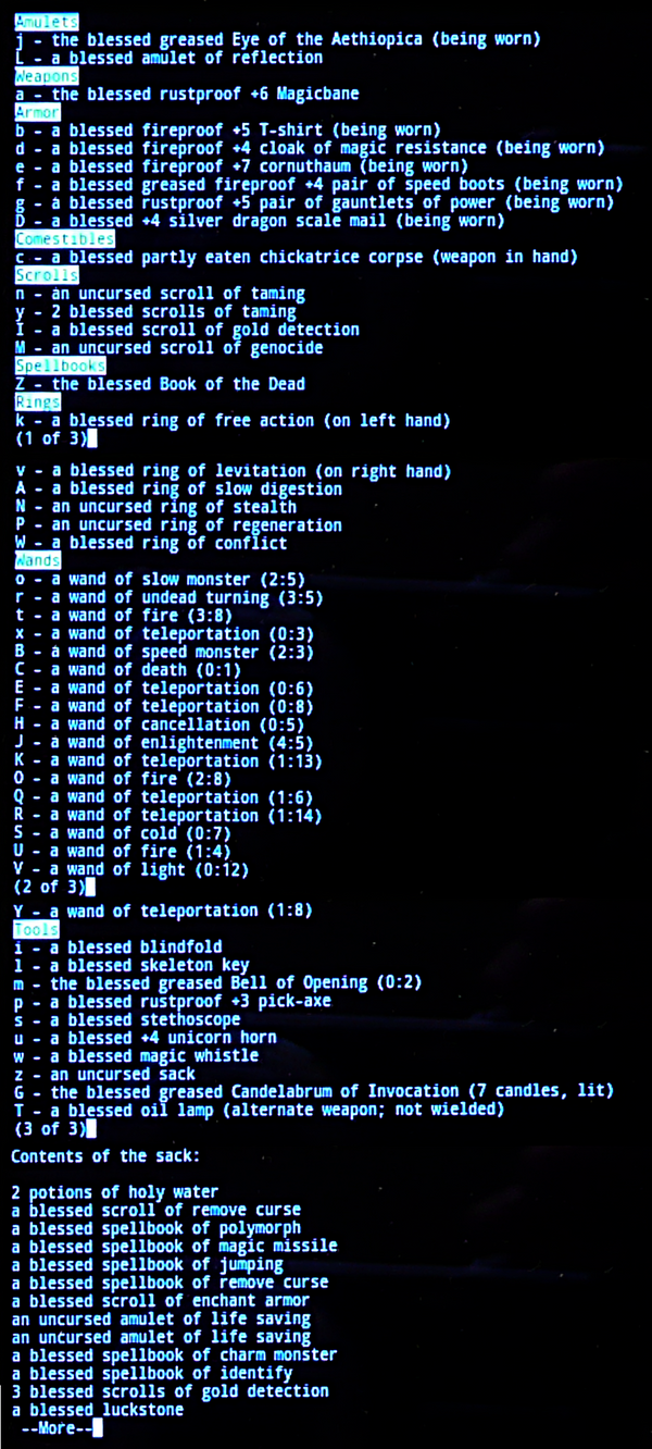 Nethack Endgame 19 by Astanael Nethack Endgame 19 by Astanael